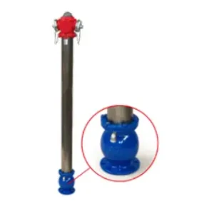 OBERIRDISCHER HYDRANT TYP 2018-C MIT DOPPELSITZVENTIL, BRUCHSICHER