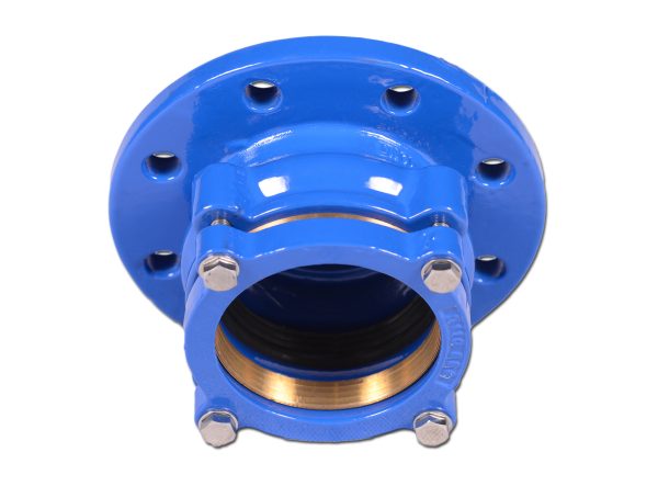 ROHR-FLANSCH-VERBINDER MIT SICHERUNG FÜR PE UND PVC ROHRE DN50-300